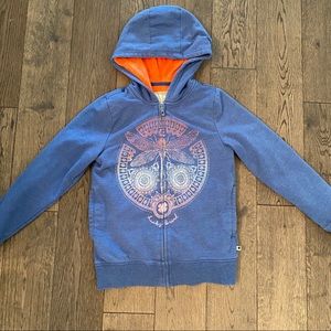 Lucky Brand girls fleece lined hooded sweatshirt